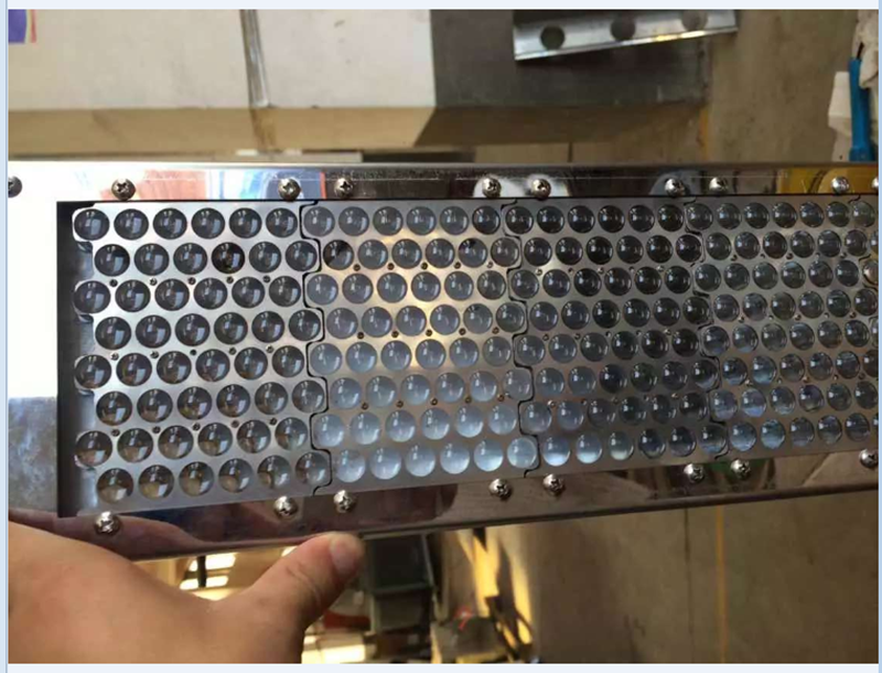 1,5 graders plankonvex enkellins för 2 meter lång exponeringsmaskin