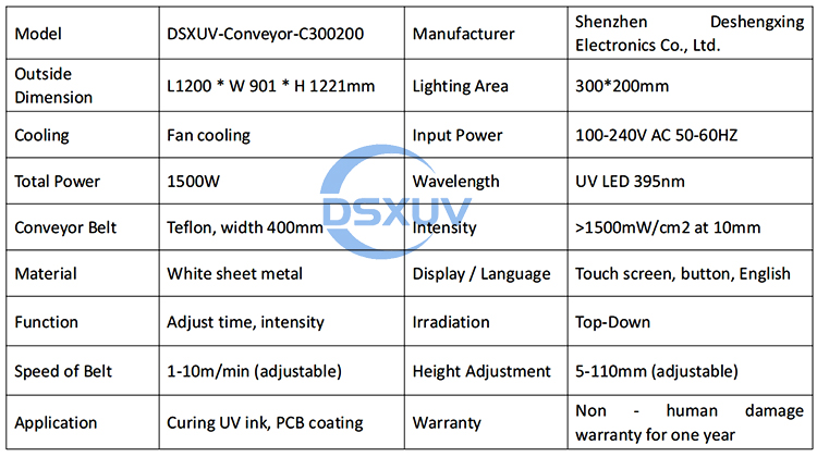 UV LED-härdande PCB-kretskortslampa