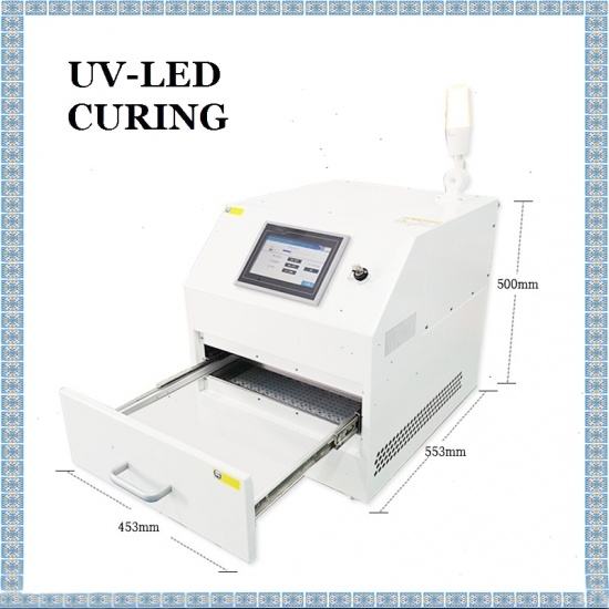 Ljusblinkande UV-LED Debonding Machine Semiconductor UV-Film Degumming Curing Box
