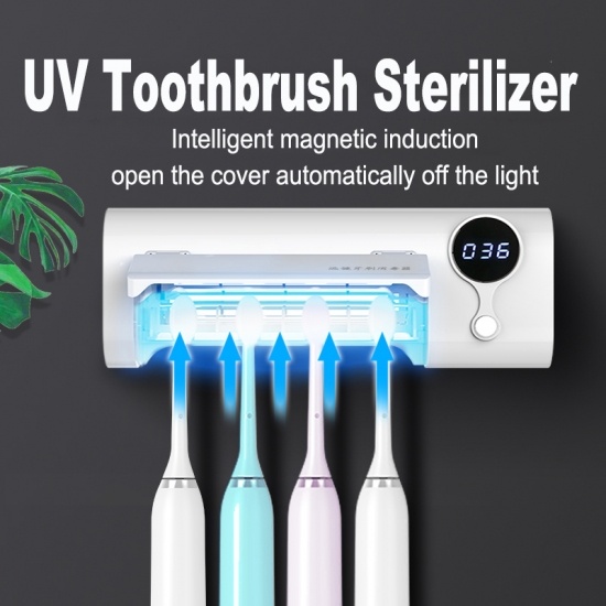 UV-Desinficeringsapparat för Tandborste väggmonterad Adsorption Icke-Perforerade Tandborste UV-Desinfektion Box