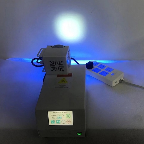  80mm enhetligt ljus 365nm cirkulär UV-härdningssystem ultraviolett ytljuskälla