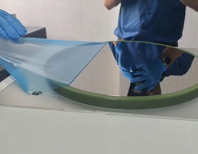 Wafer film tearing effect