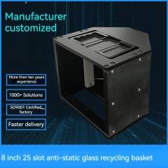 Kina Topp 10 8 Inch 25 Slot Tank Glas Recycling Wafer Carrier Leverantör