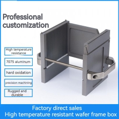6-tums wafer-kassettbearbetning Anpassad högtemperaturbakning wafer Metallkassett Halvledare Wafer-lagringsram