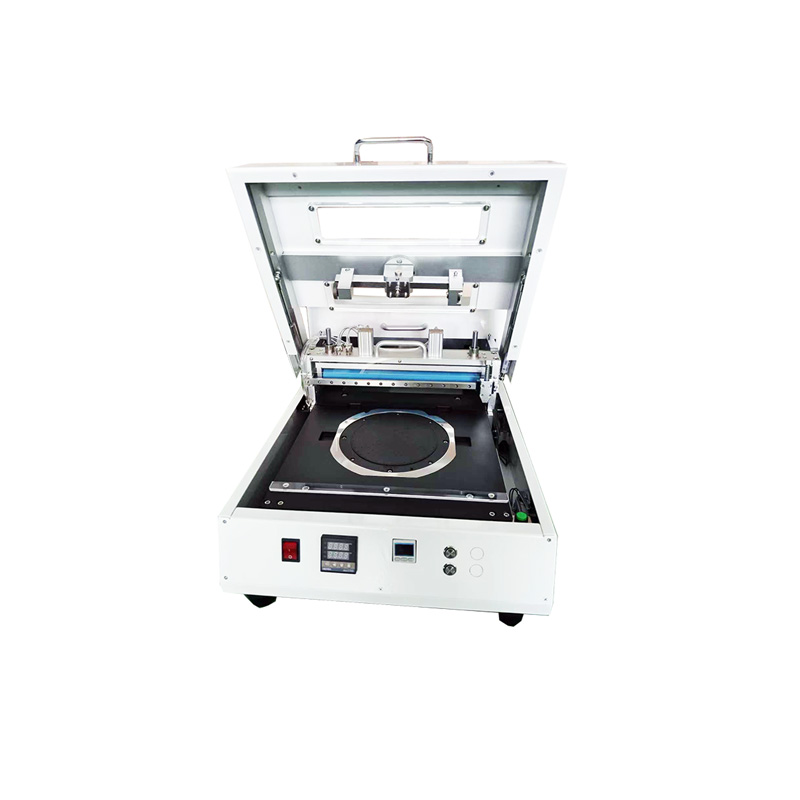 Svart antistatisk bordsskivalamineringsmaskin